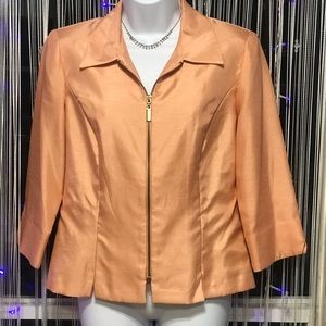 Dressbarn peach dress jacket